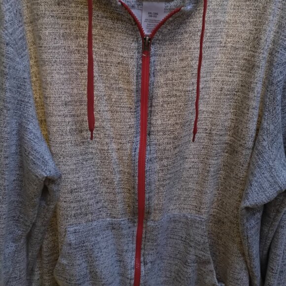 No Boundaries Heather Gray Hooded Swear Jacket SZ 2XL (50-52) - Picture 5 of 6